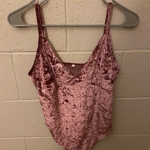 Velvet  body suit